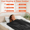 RRGFB SAUNA BLANKET PORTABLE, 86–158℉, 20–60 MIN TIMER, WATERPROOF - BLACK - Like New