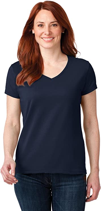 88VL Anvil Ladies' Lightweight V-Neck T-Shirt New