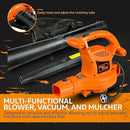 SuperHandy 3 in 1 Leaf Blower, Vacuum and Mulcher Electric 120V - BLACK/ORANGE Like New