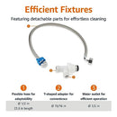 Amazon Basics Oval Nonelectrical Bidet Seat Self-cleaning Elongated - WHITE - Like New