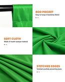 Yesker Backdrop Stand with Backdrop Kit 3 Muslin White Black Green Screen - Like New