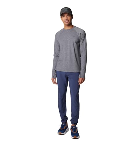 COLUMBIA MEN'S PFG UNCHARTED LONG SLEEVE - SIZE: MEN L - SHARK HEATHER - Brand New