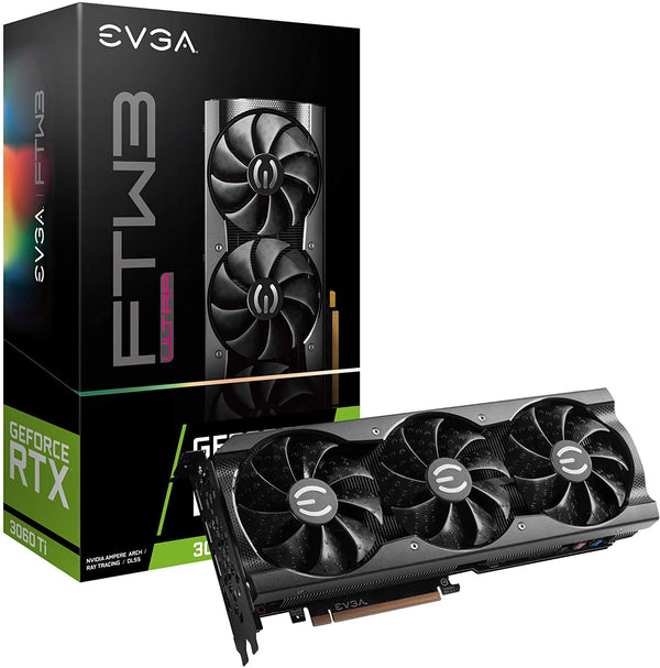 EVGA GeForce RTX 3060 Ti FTW Ultra Gaming 8GB GPU LHR 08G-P5-3667-KL New