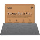 PUCUN Stone Bath Mat Diatomaceous Non-Slip Shower Mat - Size 24×16 - Grey - Like New