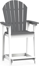 OTSUN OUTDOOR TALL ADIRONDACK CHAIRS - LIGHT GRAY/WHITE - Like New