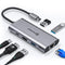 UTECHSMART USB C HUB USB C ETHERNET MULTIPORT ADAPTER HDMI 4K UCN3273 - SILVER Like New