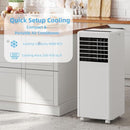 DAINSLEF 8000 BTU PORTABLE AIR CONDITIONER, BLACK COVER - WHITE-BLACK COVER - Like New
