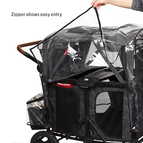 RADIO FLYER RAIN COVER, BABY TRAVEL GEAR BAG, WAGON STROLLER SUMMER - BLACK - Brand New