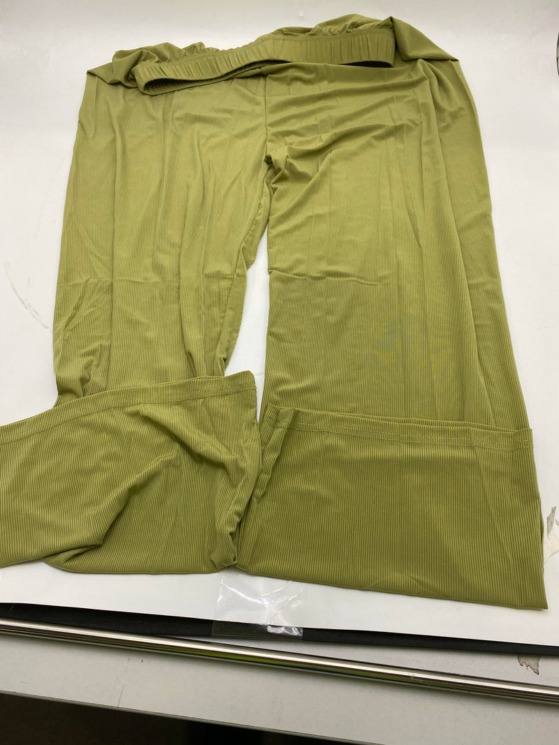 TALMONT WOMEN'S PAJAMA SET SHORT SLEEVE 2 PIECE LOUNGE SET - SIZE: XL - KHAKI - Like New