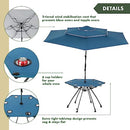 ARROWHEAD OUTDOOR KKS0294U 8FT BEACH UMBRELLA + FOLDING TABLE KKS0294U - BLUE - Like New