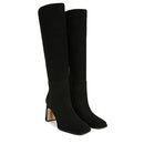 B0C2QSHQJD Sam Edelman Issabel Knee High Boot Black Suede Athletic Calf 6 Medium - Brand New