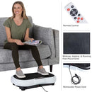 WAKEMAN VIBRATION PLATE EXERCISE MACHINE -80-5198 - BLACK/WHITE - Like New