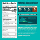 IQBAR Clean High Protein Bars Low Sugar Snack Toasted Coconut 12ct - Brand New
