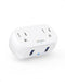 ANKER OUTLET EXTENDER USB POWEREXTEND PLUG 2 MINI 2 OUTLETS 2 USB PORTS - WHITE - Like New