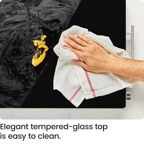 CHEFMAN ELECTRIC WARMING TRAY ADJUSTABLE TEMPERATURE GLASS TOP 21” X 16” - BLACK - Like New