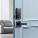 PHILIPS MATTE BLACK SINGLE CYLINDER ELECTRONIC DEADBOLT WITH LEVER SET - BLACK - Like New