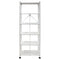Origami RB Foldable 6 Tier Storage Rack with Wheels, Tall/Slim Model - White - Like New