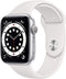 Apple Watch Series 6 GPS 44mm Silver Aluminum Case with Sport Band Like New