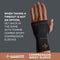 01-63176T Tommie Copper Wrist Compression Sleeve (S/M, Black) - Like New