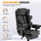 HOMREST 6-POINT MASSAGE OFFICE CHAIR HEAT ADJUSTABLE EXECUTIVE CHAIRS - BLACK - Like New