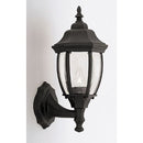 DESIGNERS FOUNTAIN TIVERTON 16.25IN 1-LIGHT OUTDOOR LINE VOLTAGE 2420-BK - BLACK - Like New