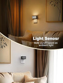 JANDCASE LED NIGHT LIGHT, [2 PACK], DUSK TO DAWN, DIMMABLE, QX140-2PK - BLACK - Like New