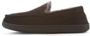 FLOOPI MEN'S CLASSIC MICROSUEDE MOCCASIN SLIPPER, SIZE: 13-14 - SIZE: XL - BLACK - Like New