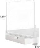 RICHARDS ACRYLIC CLOSET SHELF DIVIDER AND SEPARATOR 6 PACK - CLEAR - Like New