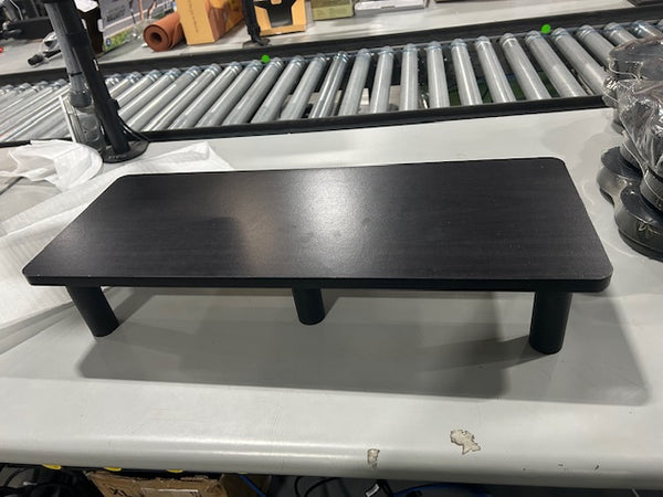 VASAGLE BLACK WOODEN COMPUTER RISER - BLACK - Like New