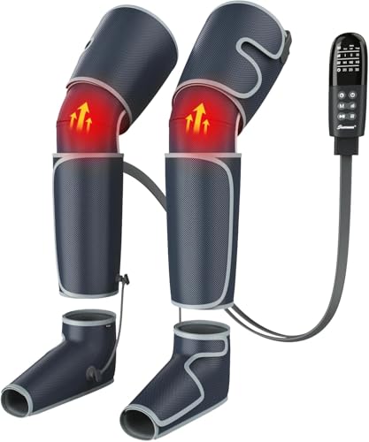SLOTHMORE LEG MASSAGER AIR COMPRESSION FOOT MASSAGER 3 HEAT 4 MODES - GRAY - Like New