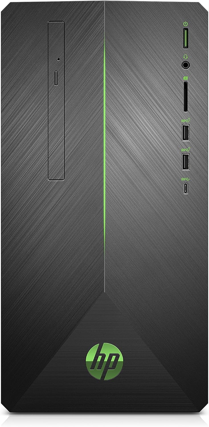 HP PAVILION 690-0020 DESKTOP AMD RYZEN 5 2400G 8GB 1TB HDD RADEON RX 580 - BLACK - Like New