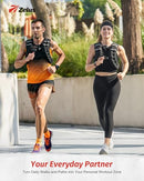 ZELUS WEIGHTED VEST 6LB WEIGHT VEST WITH REFLECTIVE STRIPE FWV00BK - BLACK - Like New