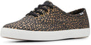 KEDS WOMEN'S CHAMPION CANVAS LACE UP SNEAKER - SIZE 7.5 - BLACK/BRONZE - Like New