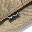 BlanQuil Quilted Weighted Blanket (Taupe 20lb) W/ Removable Cover - Like New