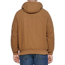 LEVI'S MENS WORKWEAR COTTON CANVAS HOODED BOMBER XLT - DARK BROWN - Brand New