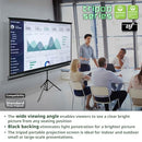 Elite Screens Tripod Series, 99-INCH, 8K / 4K Ultra HD 3D Ready T99UWS1 Black - Brand New