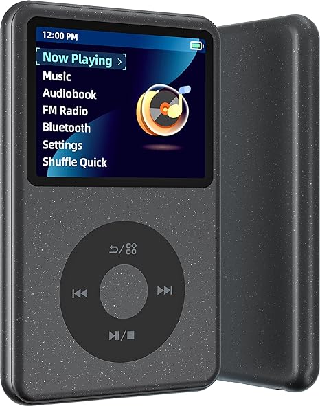 Innioasis 128G Mp3 Player Bluetooth 2.4" Portable Mini HiFi Sound - GRAY - Like New