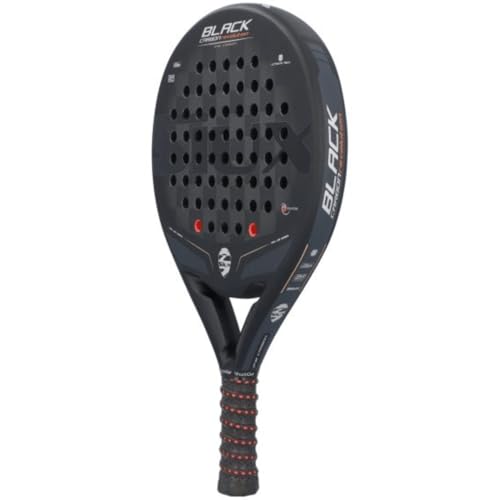 BLACK CARBON REVOLUTION 24K 2022 PADEL RACKET UNISEX LARGE TRIANGULAR HOLE - Like New