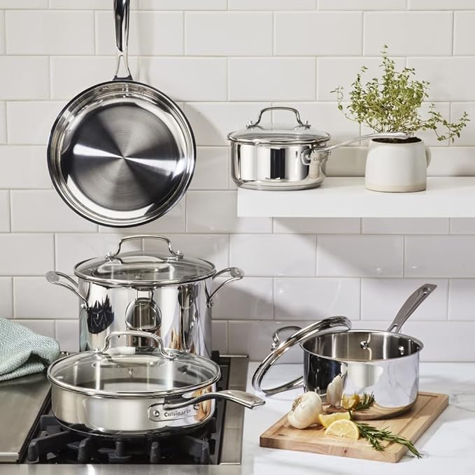 Cuisinart 87P-9 Home Gourmet Stainless Steel 9 Pieces Set - Silver - Like New