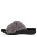 VIONIC WOMEN'S RELAX II SLIDES SLIPPER SIZE: WOMEN'S 10 CHARCOAL GRAY FABRIC - Like New
