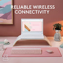 LOGITECH SLIM WIRELESS KEYBOARD AND MOUSE COMBO MODERN COMPACT LAYOUT - ROSE - Like New