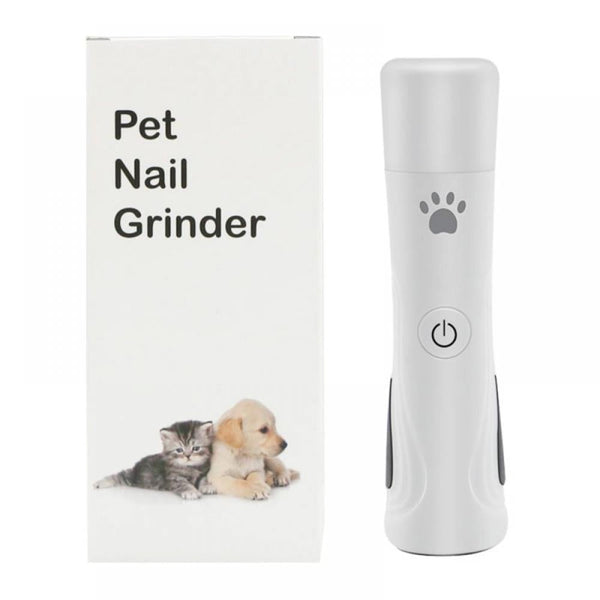 PETURAL LED PETURAL DOG NAIL GRINDER CLIPPERS 3-SPEED RECHARGEABLE - WHITE - Like New