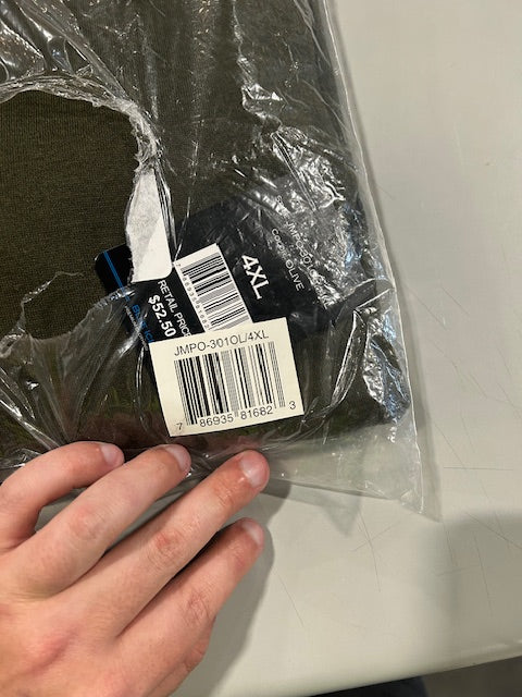 BLUE ICE PREMIUM CLOTHING OLIVE 4XL PULLOVER HOODIE - SIZE: MEN 4XL - OLIVE - Brand New