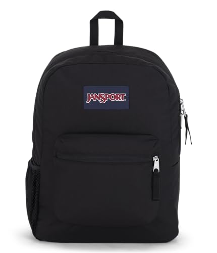 JANSPORT CROSS TOWN BACKPACK 17" X 12.5" X 6" - 1 MAIN UTILITY POCKET - BLACK - Brand New