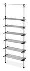 WHITMOR 6 SHELF CLOSET SYSTEM ADJUSTABLE CLOSET MAXIMIZER SILVER - Like New
