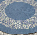 COLONIAL MILLS 9X9 ROUND RUG - GRANO BLUE - Like New