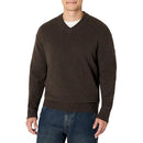 AMAZON ESSENTIALS MEN'S REGULAR-FIT COTTON BLEND V-NECK CHARCOAL HEATHER XS - Brand New