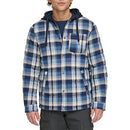 LEVI'S MEN'S PLAID SHERPA LINED HOODED SHIRT JACKET - SIZE: MEN XXL - NAVY/BLUE - Brand New