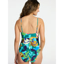 TIME AND TRU WOMEN'S PLUS SIZE ONE PIECE SWIMSUIT SIZE 2X - TEAL MOON - Brand New