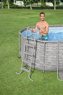 BESTWAY FLOWCLEAR ABOVE GROUND SWIMMING POOL LADDER 48" 58336E - GRAY - Like New